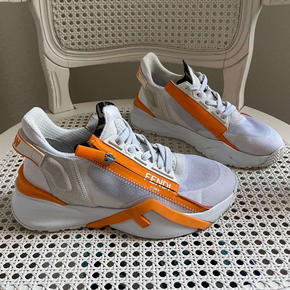 FENDI Colorblock Pattern Sneakers - Picture 3 of 8